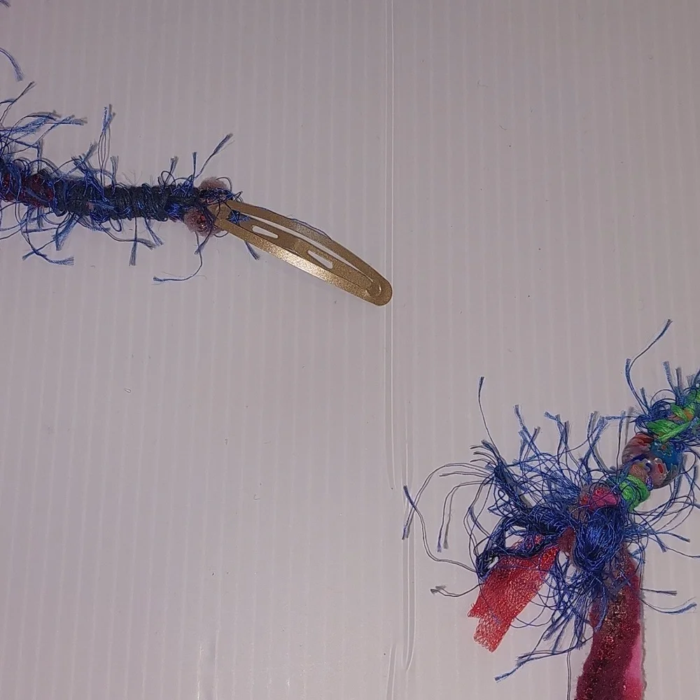 Colorful Hair Decoration ,Clip it right into your hair .Handmade